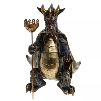 Подсвечник в виде дракона Dragon candlestick Brown Gold