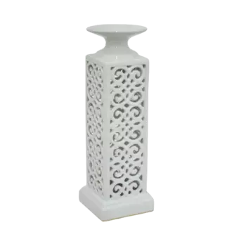 Подсвечник White Branching Pattern Big