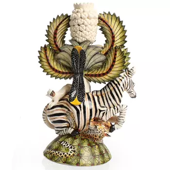 Подсвечник Зебры Zebra and Leopard Candle Holders