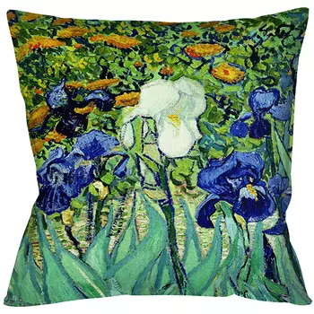 Подушка декоративная с цветочным принтом Flowers in Impressionism