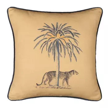 Подушка Leopard and palm