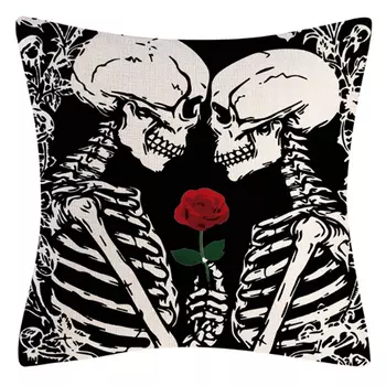Подушка на Хэллоуин Lovers and Rose