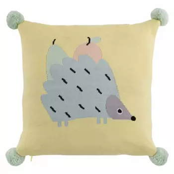 Подушка с помпонами Hedgehog
