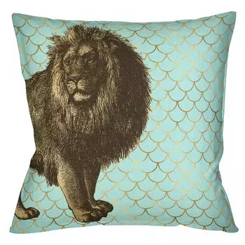 Подушка Safari light blue lion