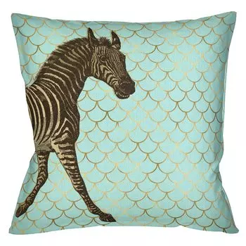 Подушка Safari light blue zebra