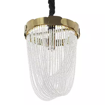 Подвесная люстра с хрустальными подвесками Riche Crystal Metal Chandelier 1