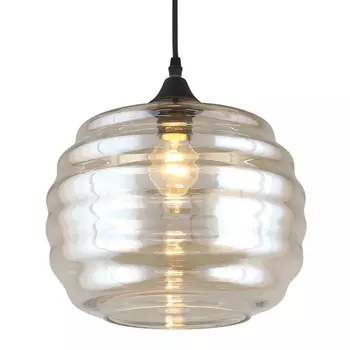 Подвесной светильник Beehive с янтарным плафоном