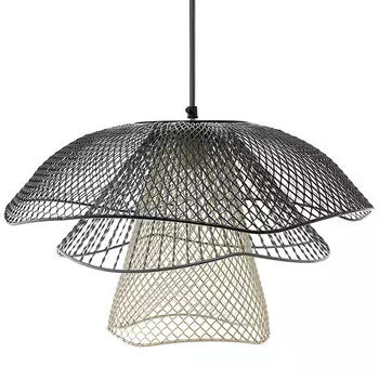 Подвесной светильник Black Grey Mesh Lampshade Hanging Lamp