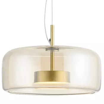 Подвесной светильник Blanton Amber Glass Hanging Lamp 38
