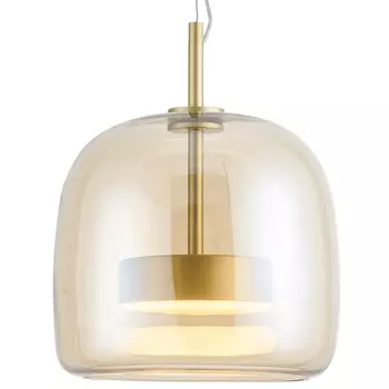 Подвесной светильник Blanton Amber Glass Hanging Lamp 26