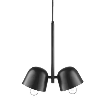 Подвесной светильник черный с 2-мя плафонами Pendant lamp Black