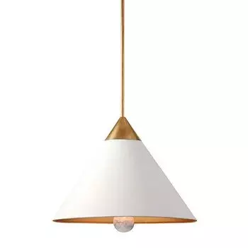 Подвесной светильник Cleo Pendant Brass & White