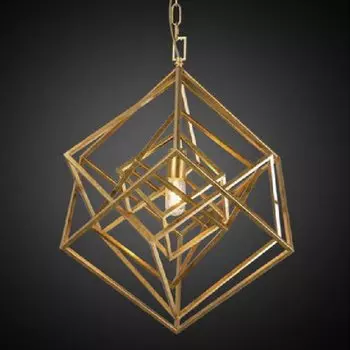 Подвесной светильник CUBIST Chandelier Gold 1 bulbs