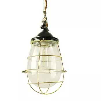 Подвесной светильник Glass Drop Cage Retro Color Light