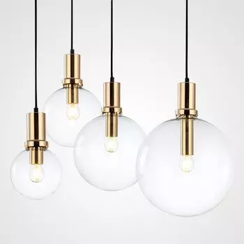 Подвесной светильник Glass Globe Gold
