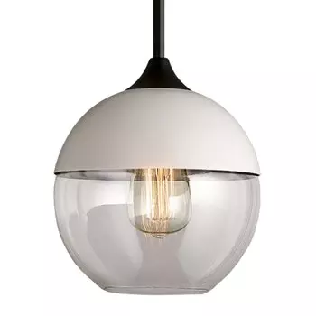 Подвесной светильник Hanglamp zwart glas White III