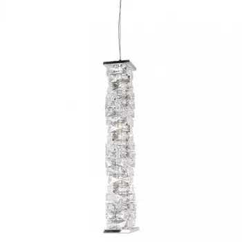 Подвесной Светильник Хрустальный Transparent Cubes Серебро 60 см