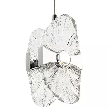 Подвесной светильник из хрусталя Fleuretta Crystal Chrome Hanging Lamp