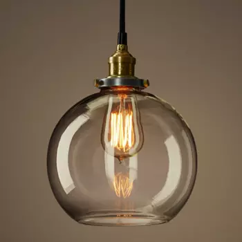 Подвесной светильник Loft Clear Glass Sphere Cloche