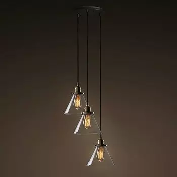 Подвесной светильник Loft Clear Glass Wide Cloche 3