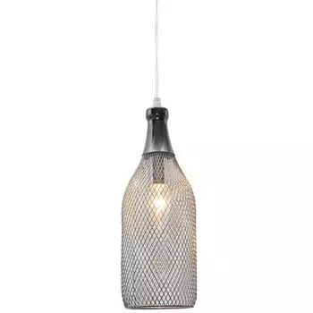Подвесной светильник Loft Grid Pendant Tall Chrome