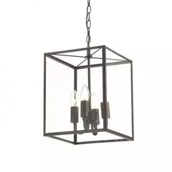 Подвесной светильник Loft Industrial Ortogonal Pendant Cube Brown 4
