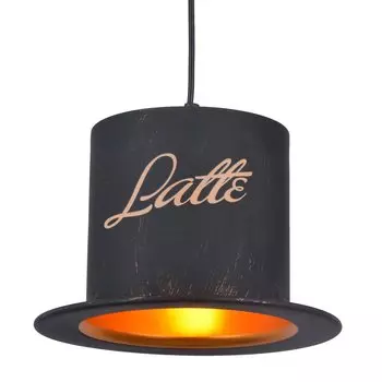 Подвесной светильник Pendant Lamp vintage Banker Bowler Hat LATTE I