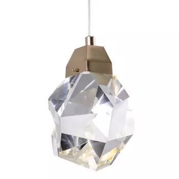 Подвесной светильник с хрустальным плафоном Esme Crystal Gold Hanging lamp