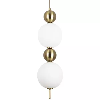 Подвесной светильник с плафонами шарами из акрила и металла Crystal Globule Spheres Hanging Lamp