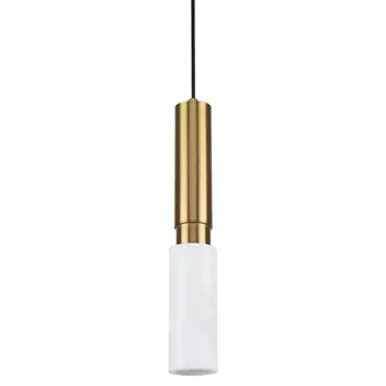 Подвесной светильник с плафоном из белого мрамора Shaw Marble