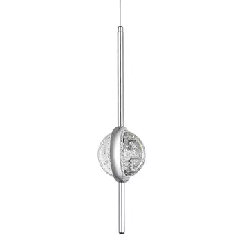 Подвесной светильник с плафоном из хрустального шара Crystal Bubbles Chrome Hanging Lamp