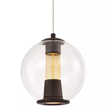 Подвесной светильник с плафоном в форме шара Inner Gleam Orb black