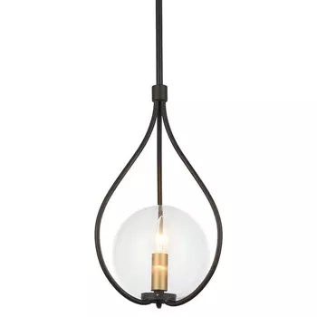 Подвесной светильник с прозрачным круглым плафоном Loopy