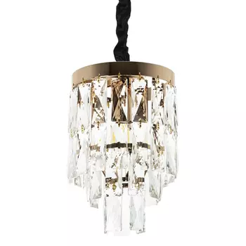 Подвесной светильник с прямоугольными хрустальными подвесками Lunet Crystal Rectangulars Pendant Light 2