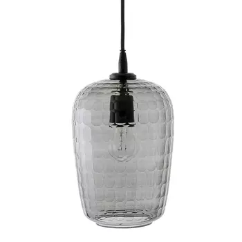 Подвесной светильник с рельефным узором на стеклянном плафоне Lamp with Frozen Glass Effect