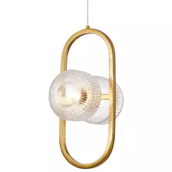 Подвесной светильник с рельефными плафонами Blown Glass