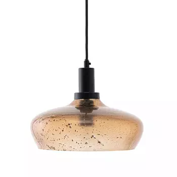 Подвесной светильник с стеклянным фактурным плафоном Glass Textured Lampshade