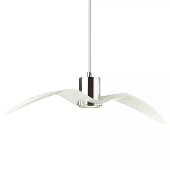 Подвесной светильник Seagull Average Chrome белый