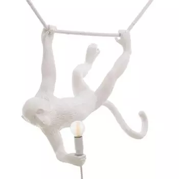 Подвесной светильник Seletti The Monkey Lamp Swing White