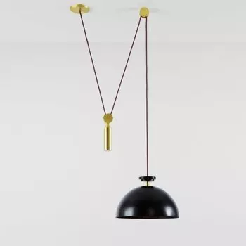 Подвесной светильник Shape up Pendant Hemisphere Black