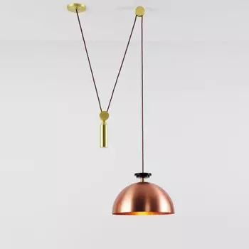 Подвесной светильник Shape up Pendant Hemisphere Copper