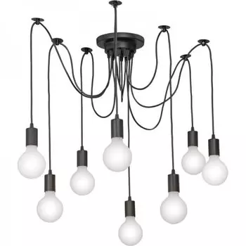 Подвесной светильник Spider Web Pendant 8 Black