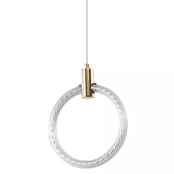 Подвесной светильник светодиодный в виде кольца Lighting Rings Gold