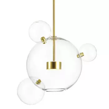 Подвесной светильник Transparent Bubble Pendant Gold 3