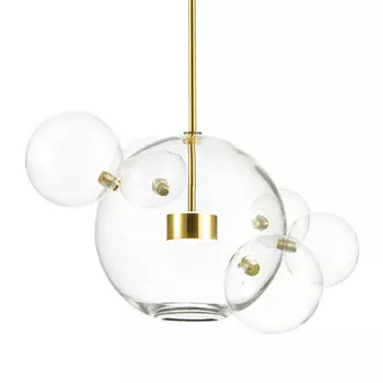 Подвесной светильник Transparent Bubble Pendant Gold 5