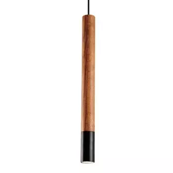 Подвесной светильник Trumpet Wood Black Pendant Lamp
