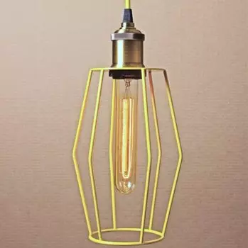 Подвесной светильник Wire Cage Pendant Spauk Yellow