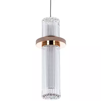 Подвесной светильник золото Odile Acrylic Tube Hanging Lamp Gold