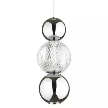 Подвесной светодиодный светильник Crystal Globule Хром