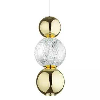 Подвесной светодиодный светильник Crystal Globule Золото
